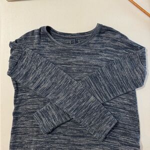 Canada Roots Navy Heathered Long-Sleeved Tunic Top, Large